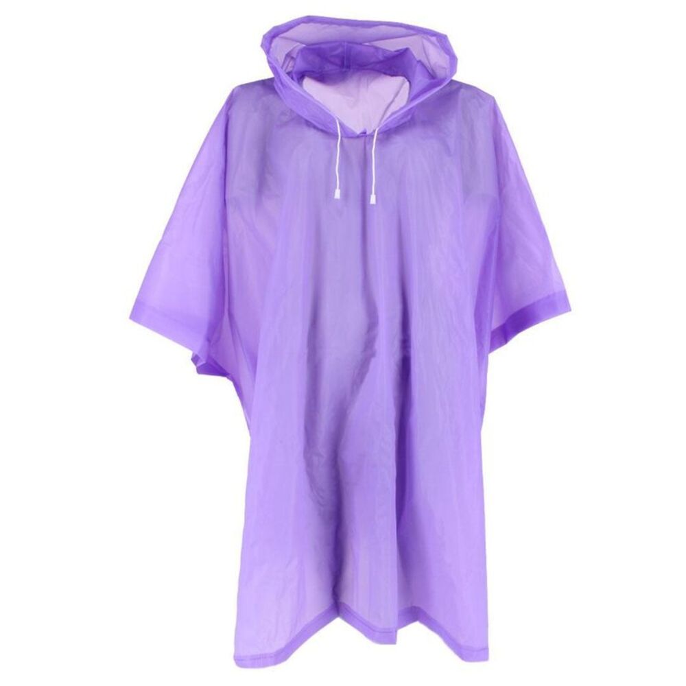 CTM Adult Waterproof Reusable Rain Poncho by Wootie